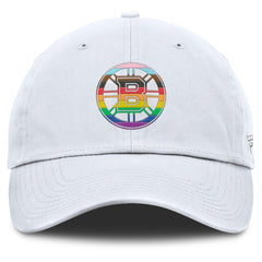 Boston Bruins Fanatics PRIDE Adjustable Hat - White - NHL