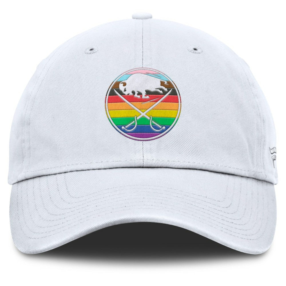 Buffalo Sabres Fanatics PRIDE Adjustable Hat - White - NHL