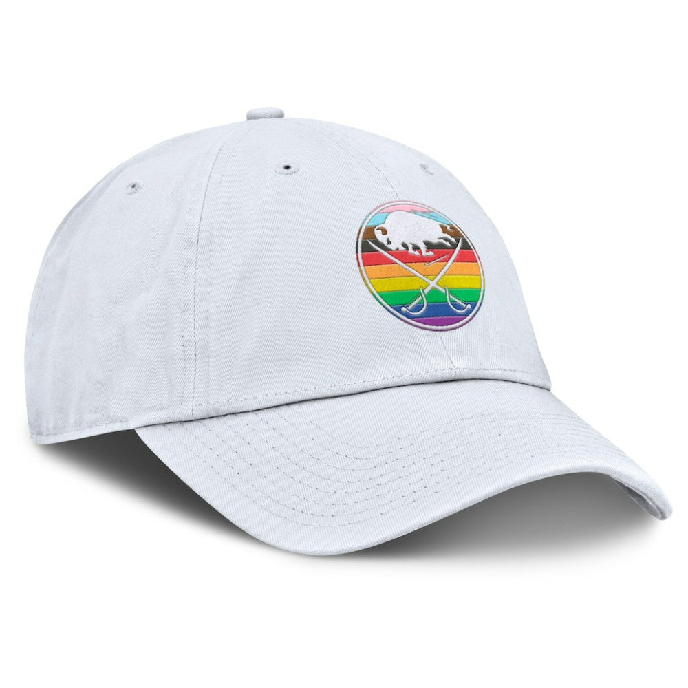 Buffalo Sabres Fanatics PRIDE Adjustable Hat - White - NHL