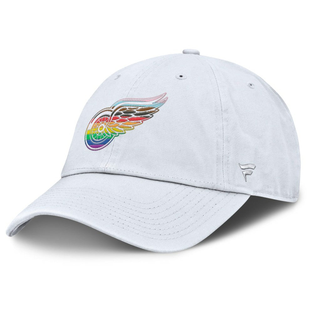 Detroit Red Wings Fanatics PRIDE Adjustable Hat - White - NHL