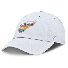 Detroit Red Wings Fanatics PRIDE Adjustable Hat - White - NHL