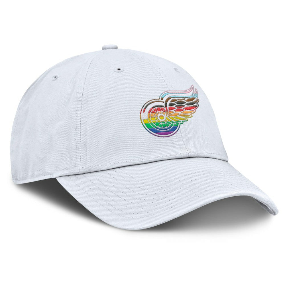 Detroit Red Wings Fanatics PRIDE Adjustable Hat - White - NHL