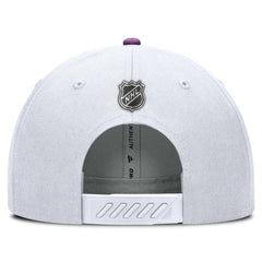 Vegas Golden Knights Fanatics Authentic Pro Hockey Fights Cancer Adjustable Hat - White - NHL