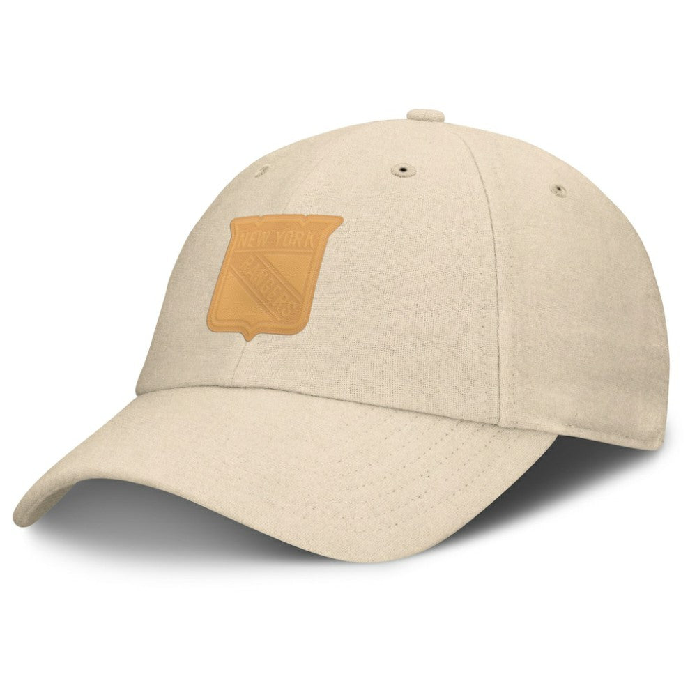 New York Rangers Fanatics Front Office Canvas Adjustable Hat - Tan - NHL