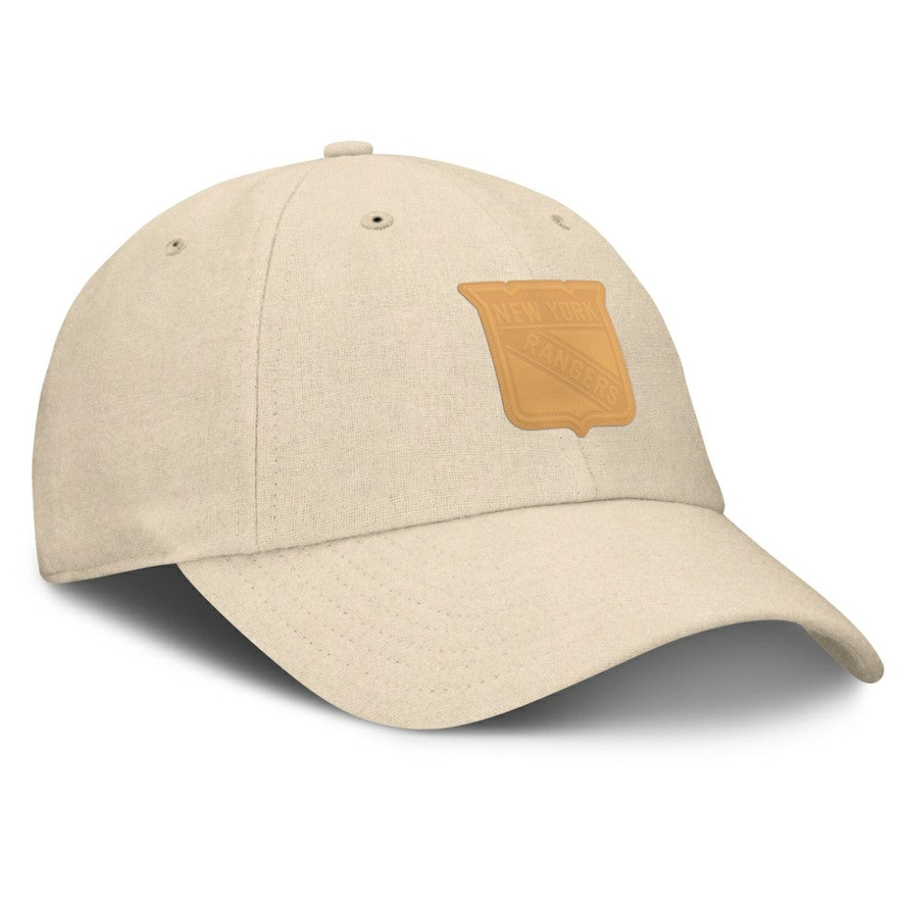 New York Rangers Fanatics Front Office Canvas Adjustable Hat - Tan - NHL