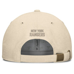 New York Rangers Fanatics Front Office Canvas Adjustable Hat - Tan - NHL