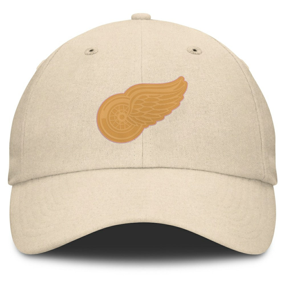 Detroit Red Wings Fanatics Front Office Canvas Adjustable Hat - Tan - NHL