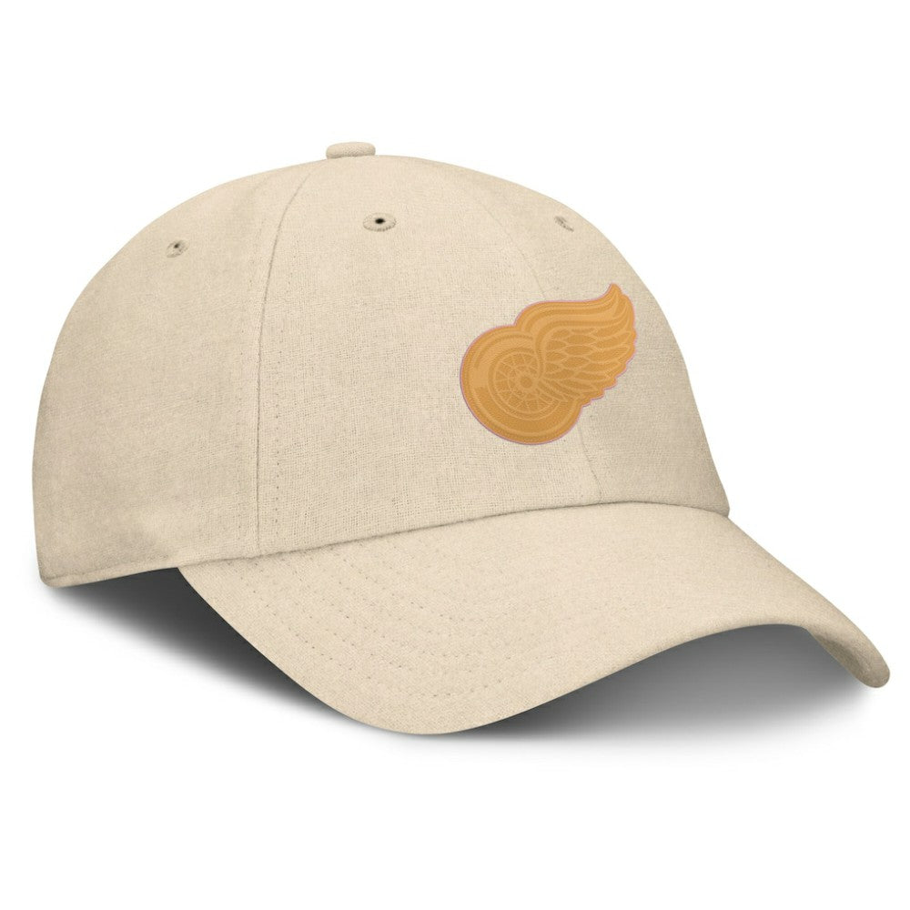 Detroit Red Wings Fanatics Front Office Canvas Adjustable Hat - Tan - NHL