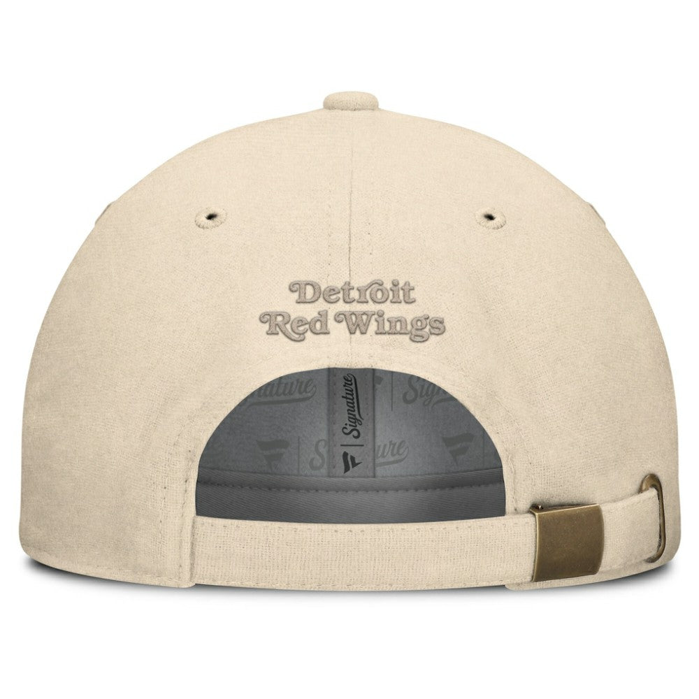 Detroit Red Wings Fanatics Front Office Canvas Adjustable Hat - Tan - NHL