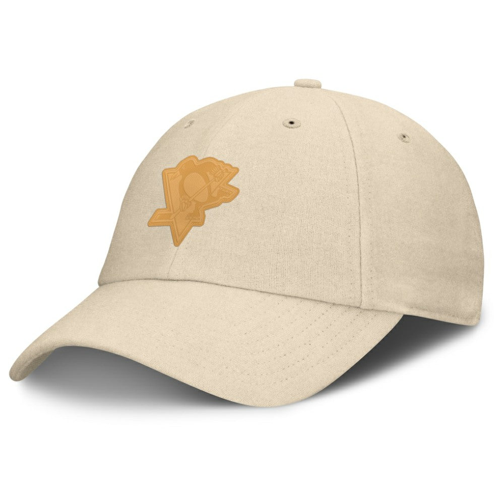 Pittsburgh Penguins Fanatics Front Office Canvas Adjustable Hat - Tan - NHL