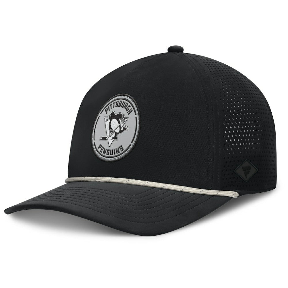 Pittsburgh Penguins Fanatics Front Office Performance A-Frame Adjustable Hat - Black - NHL