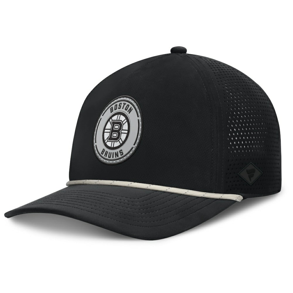 Boston Bruins Fanatics Front Office Performance A-Frame Adjustable Hat - Black - NHL
