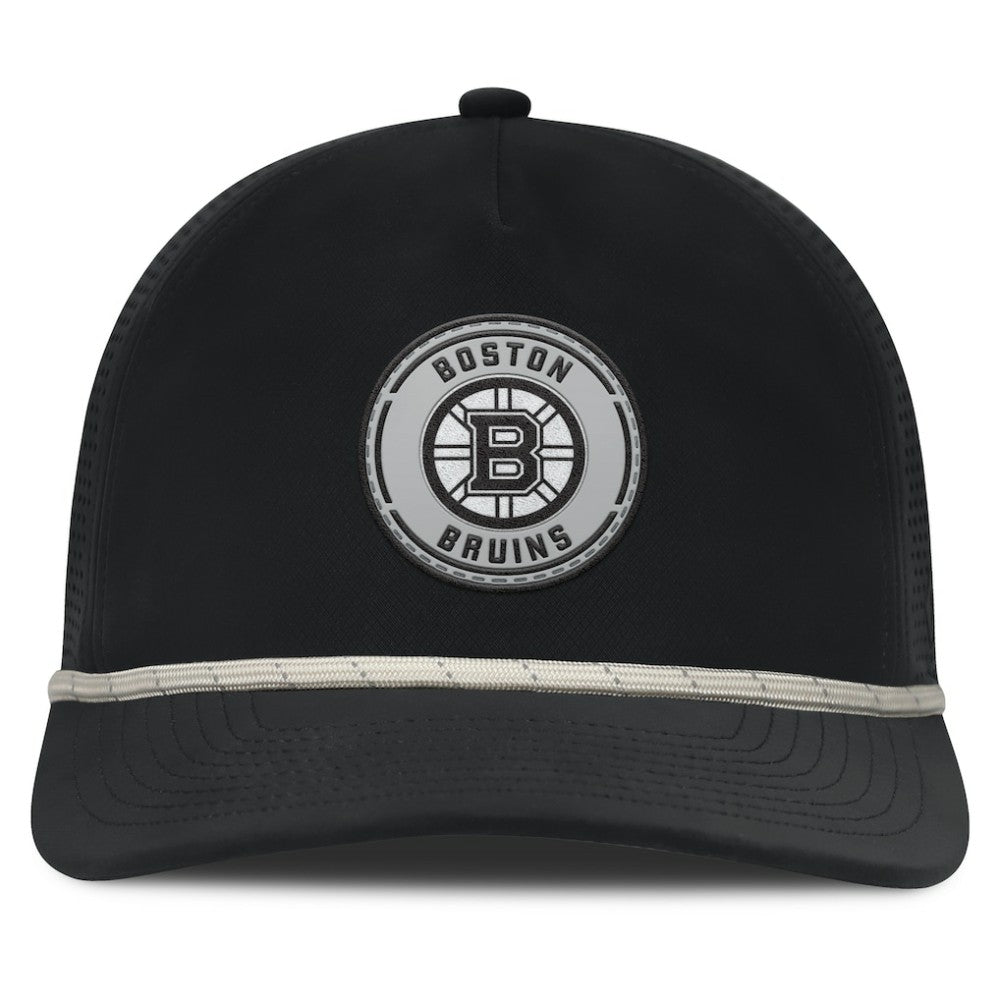 Boston Bruins Fanatics Front Office Performance A-Frame Adjustable Hat - Black - NHL