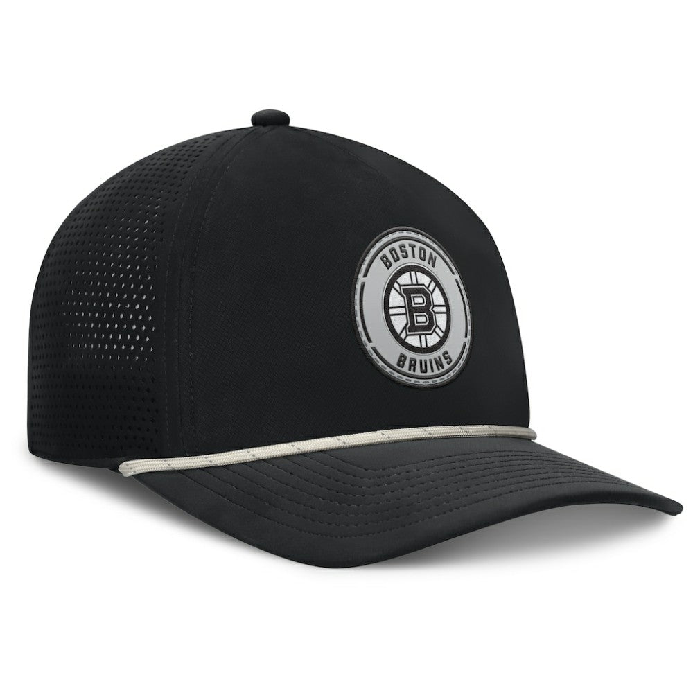 Boston Bruins Fanatics Front Office Performance A-Frame Adjustable Hat - Black - NHL