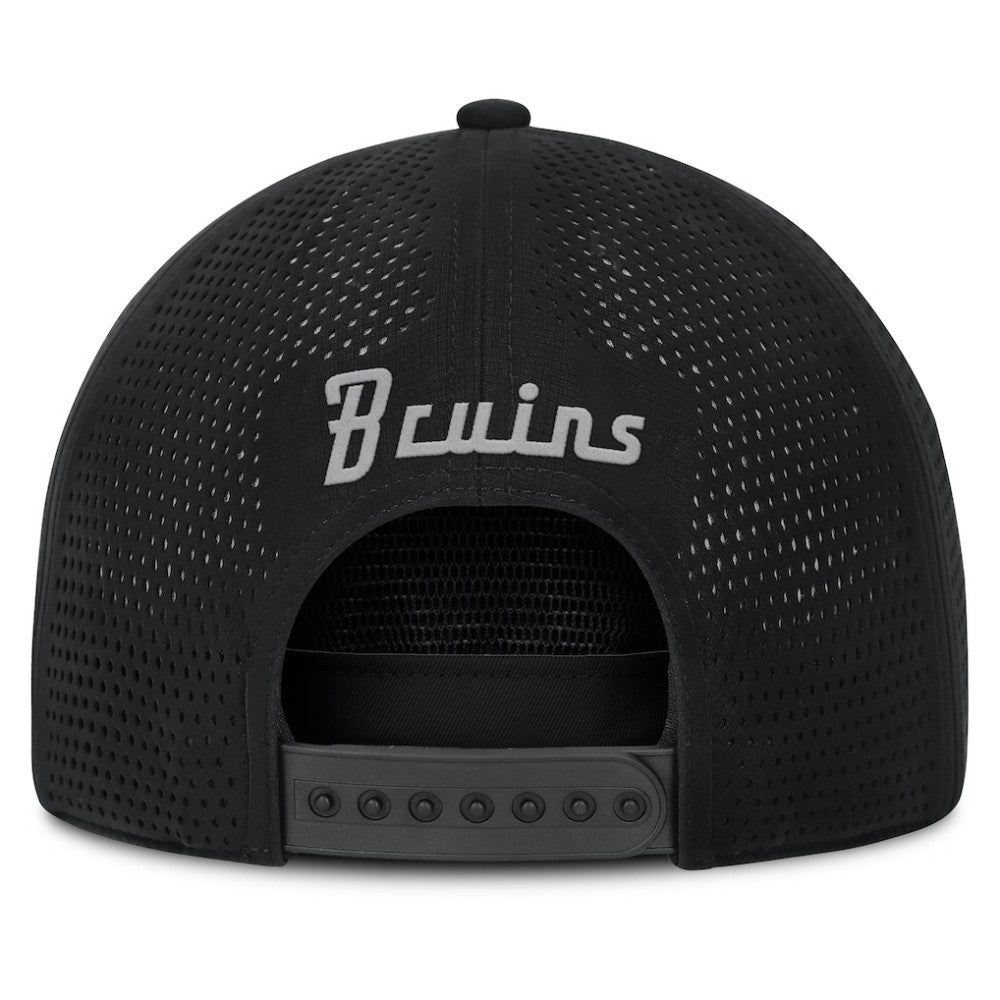 Boston Bruins Fanatics Front Office Performance A-Frame Adjustable Hat - Black - NHL