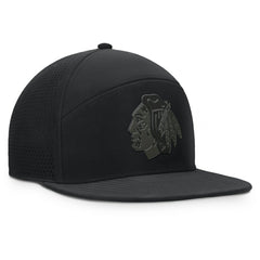 Chicago Blackhawks Fanatics Front Office Adjustable Hat - Black - NHL