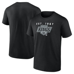 Los Angeles Kings Logo Athletic Coordinate T-Shirt - Black - NHL