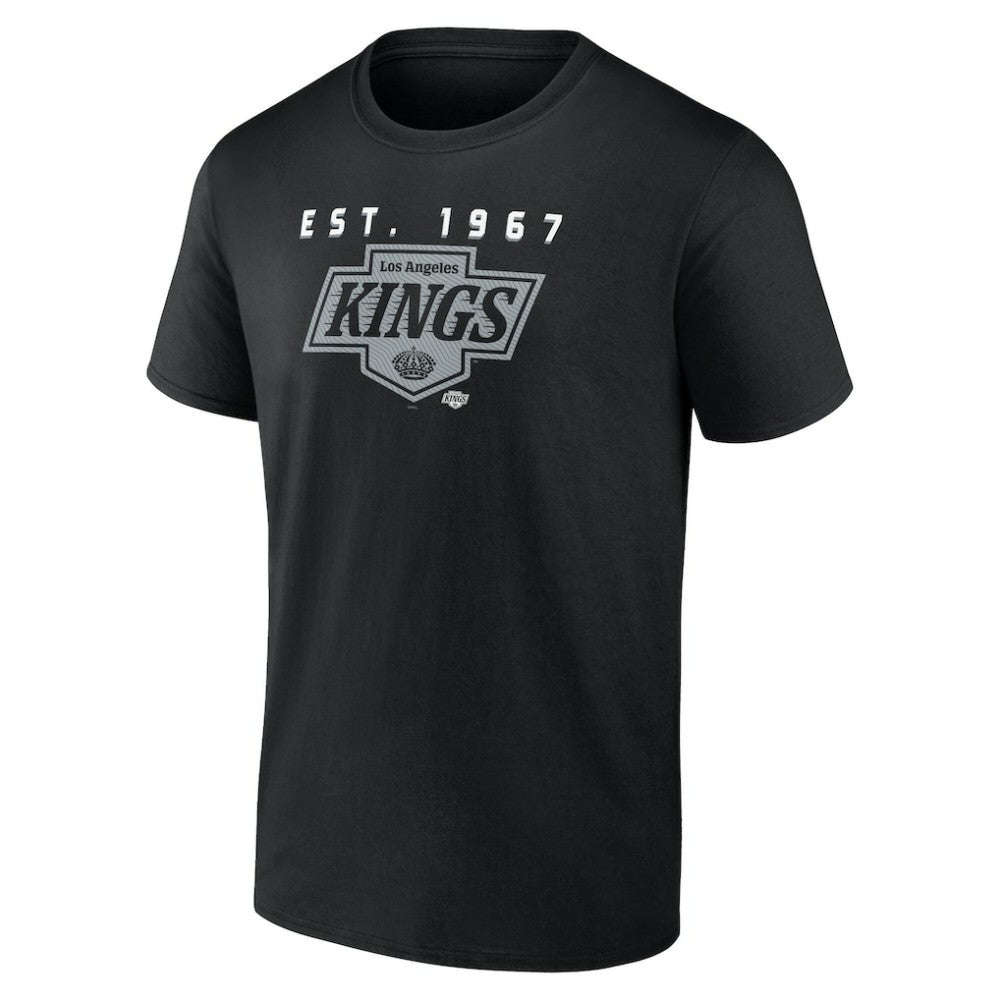Los Angeles Kings Logo Athletic Coordinate T-Shirt - Black - NHL