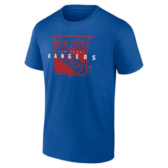 New York Rangers Logo Athletic Coordinate T-Shirt - Blue - NHL