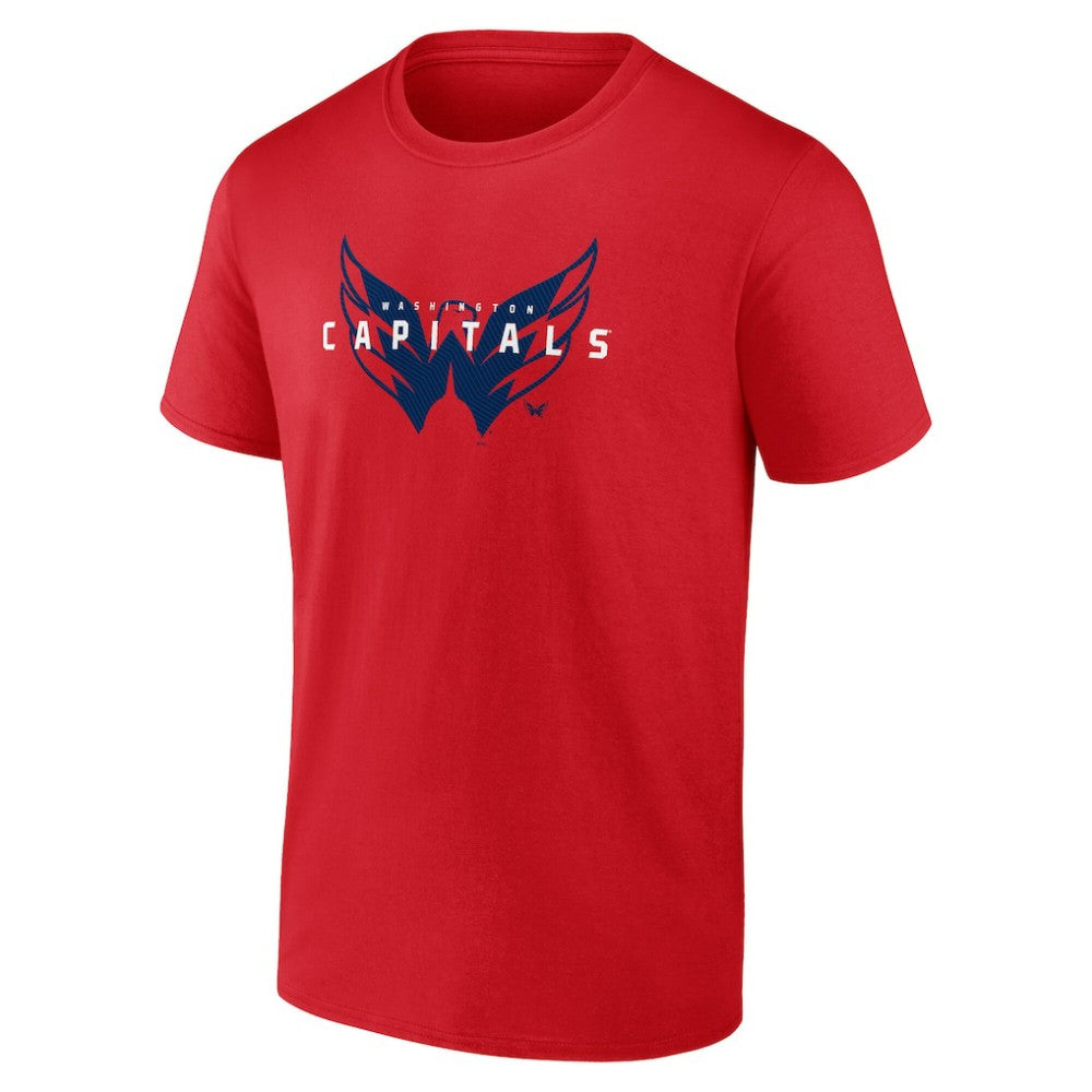 Washington Capitals Logo Athletic Coordinate T-Shirt - Red - NHL