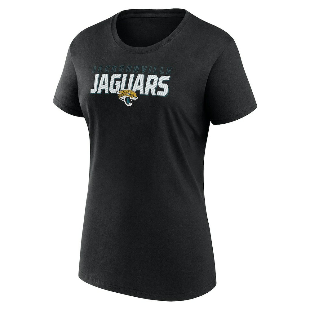 Jacksonville Jaguars Logo Athletic Women's Lean T-Shirt Black | NFL