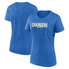 Los Angeles Chargers Logo Athletic Women's Lean T-Shirt Powder Blue | NFL