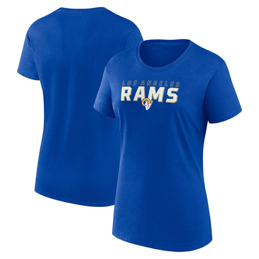 Los Angeles Rams Logo Athletic Women's Lean T-Shirt Royal | NFL