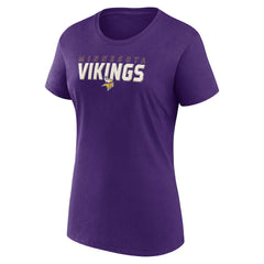 Minnesota Vikings Logo Athletic Women's Lean T-Shirt Purple | NFL