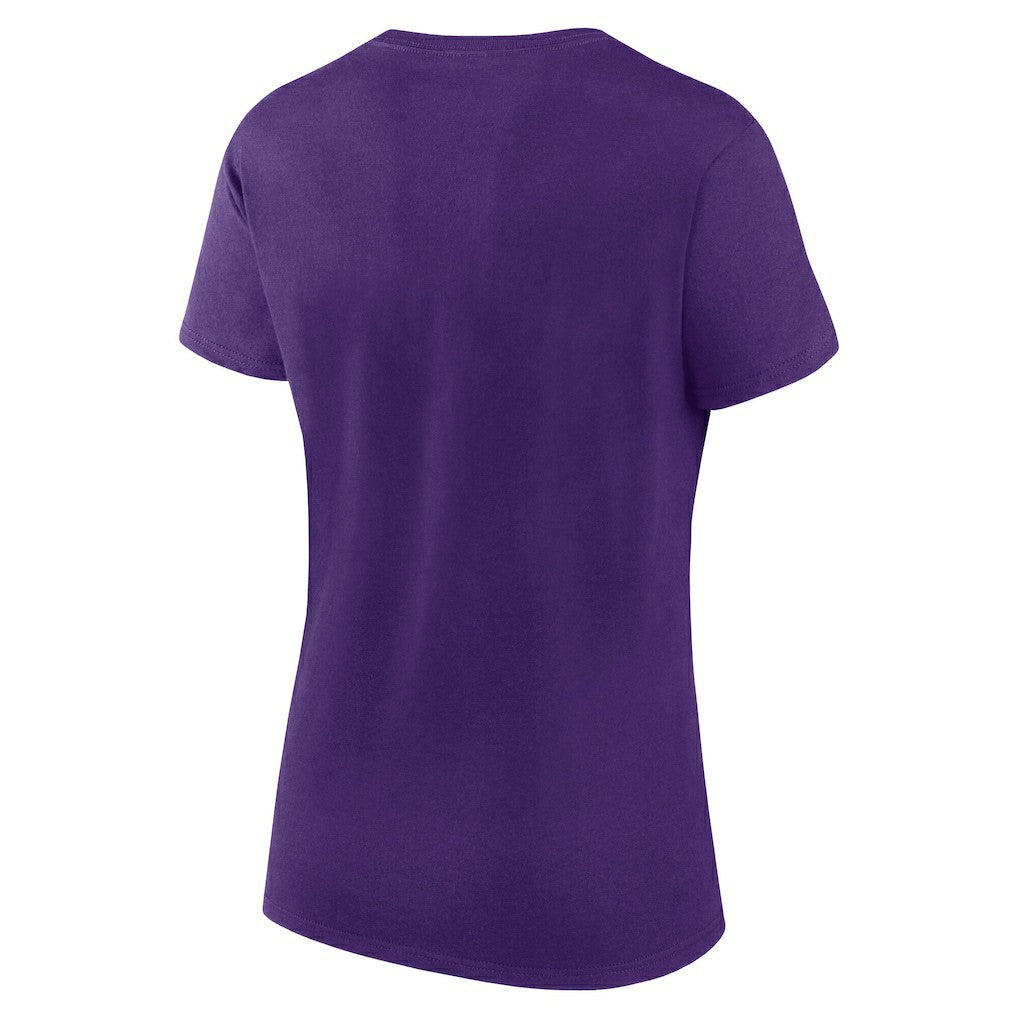 Minnesota Vikings Logo Athletic Women's Lean T-Shirt Purple | NFL