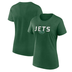 New York Jets Logo Athletic Women's Lean T-Shirt Green | NFL