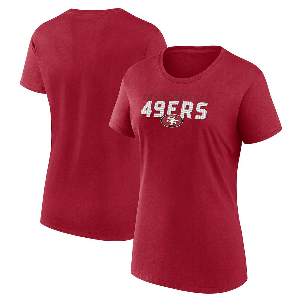 San Francisco 49ers Logo Athletic Women's Lean T-Shirt Scarlet | NFL