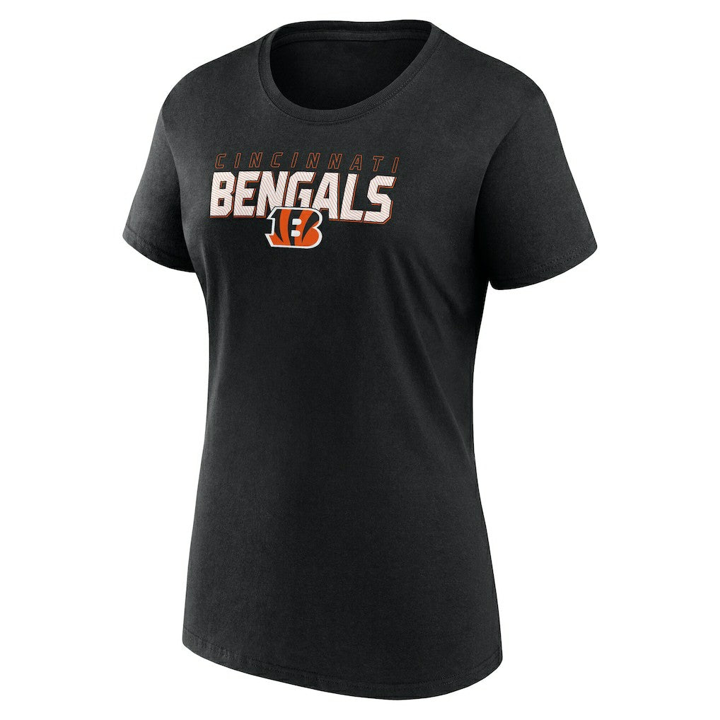 Cincinnati Bengals Logo Athletic Women's Lean T-Shirt Black | NFL