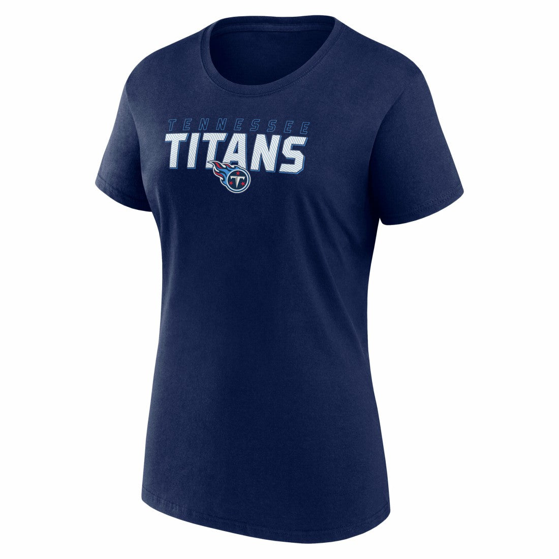 Tennessee Titans Logo Athletic Women's Lean T-Shirt Navy | NFL