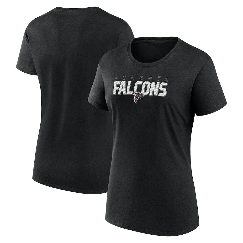 Atlanta Falcons Logo Athletic Women's Lean T-Shirt Black | NFL