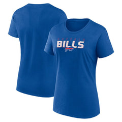 Buffalo Bills Logo Athletic Women's Lean T-Shirt Royal | NFL