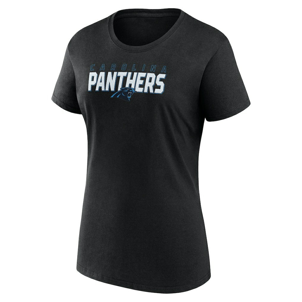 Carolina Panthers Logo Athletic Women's Lean T-Shirt Black | NFL