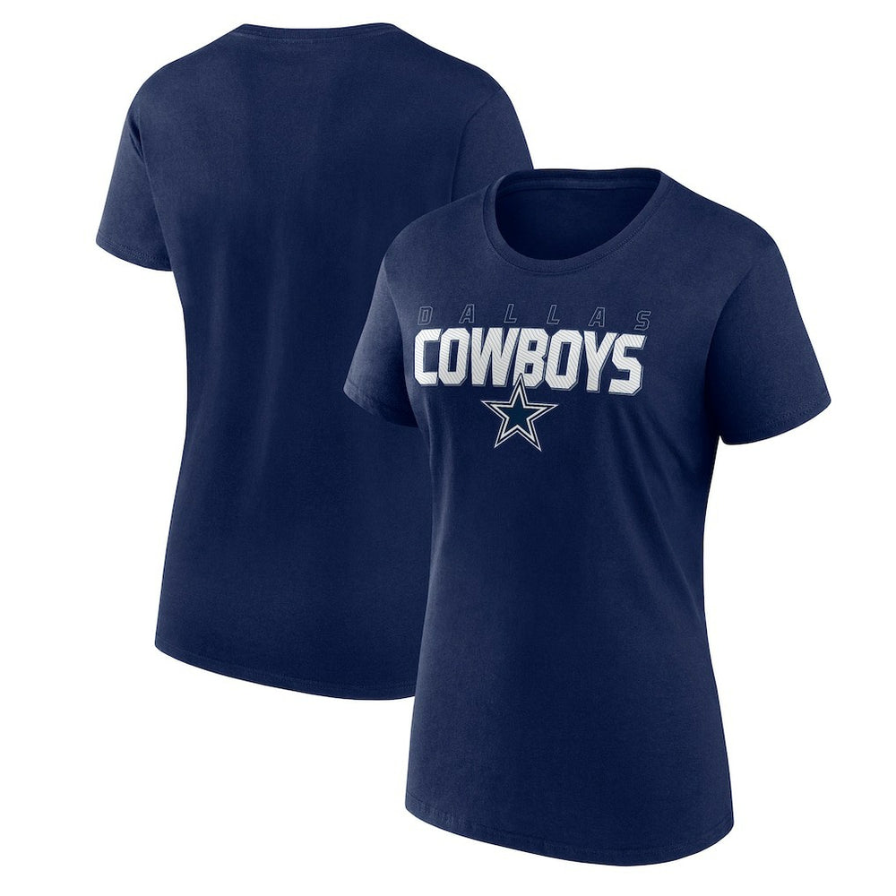 Dallas Cowboys Logo Athletic Women's Lean T-Shirt Navy | NFL