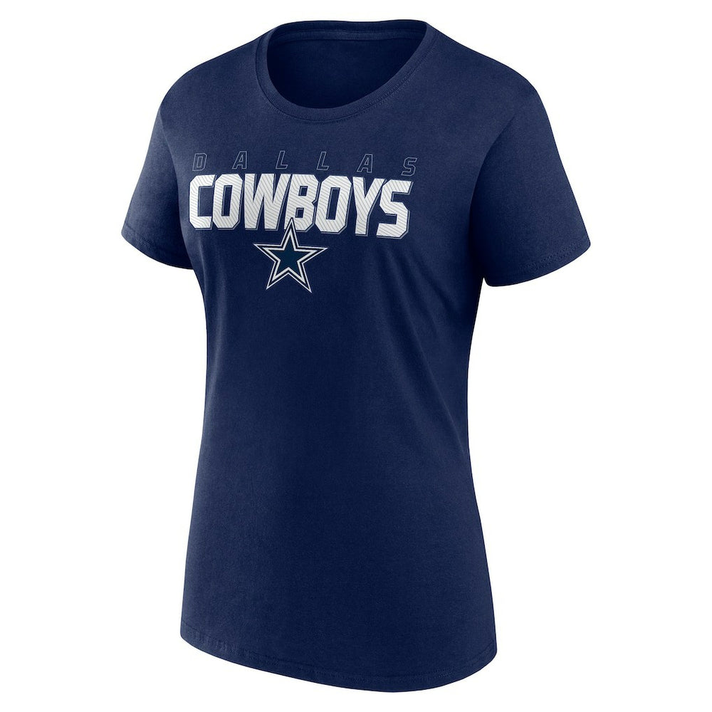 Dallas Cowboys Logo Athletic Women's Lean T-Shirt Navy | NFL