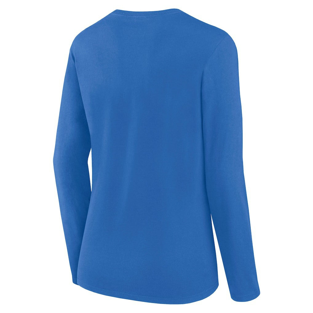 Los Angeles Chargers Logo Athletic Women's Grip Long Sleeve T-Shirt Powder Blue | NFL