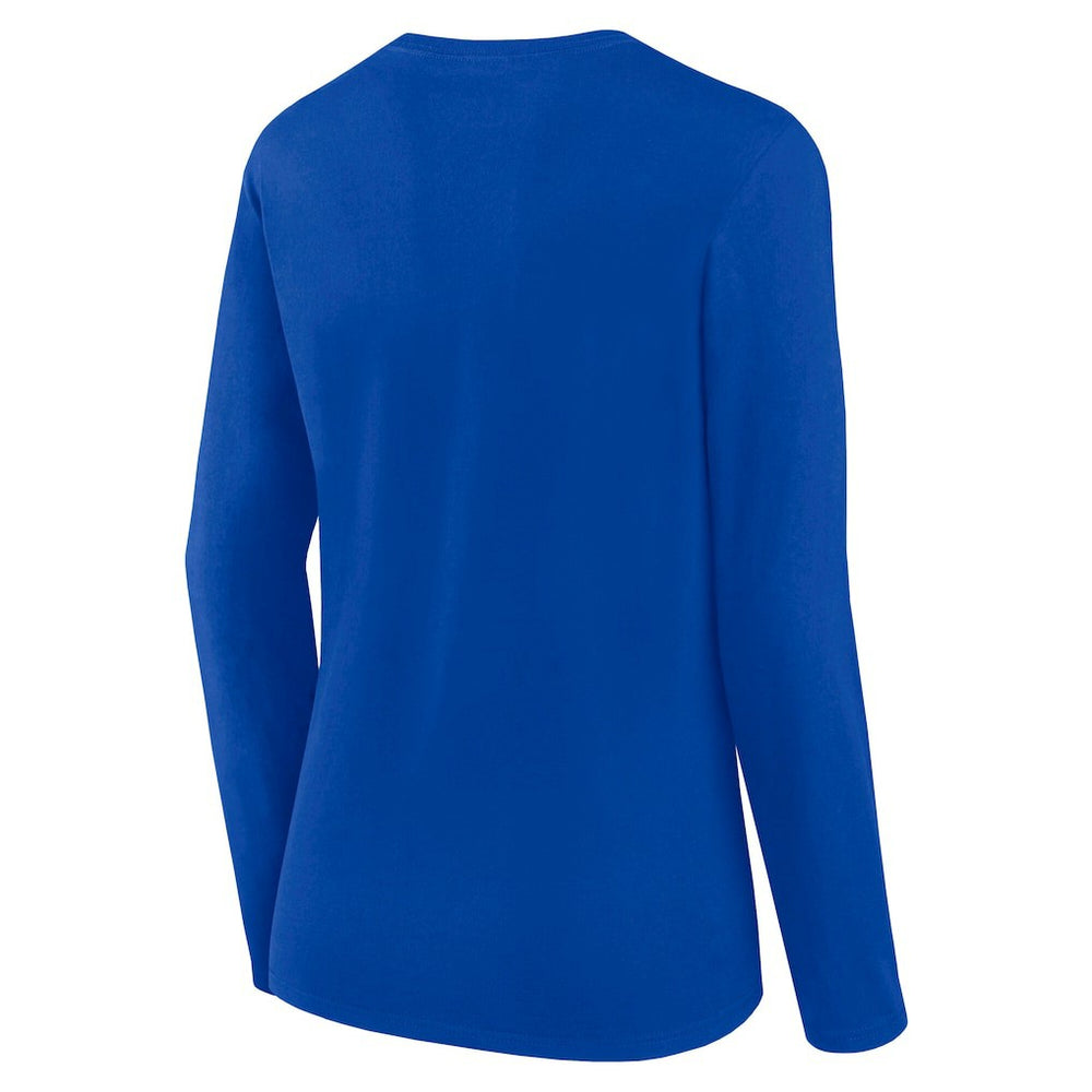 Los Angeles Rams Logo Athletic Women's Grip Long Sleeve T-Shirt Royal | NFL