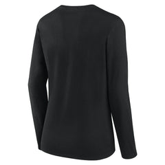 Pittsburgh Steelers Logo Athletic Women's Grip Long Sleeve T-Shirt Black | NFL