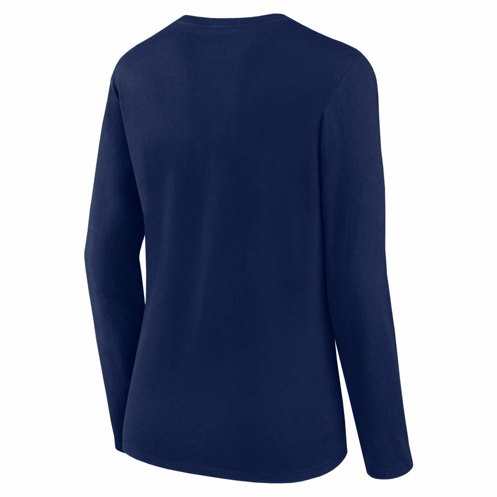 Tennessee Titans Logo Athletic Women's Grip Long Sleeve T-Shirt Navy | NFL