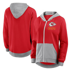 Kansas City Chiefs Logo Athletic Women's Hit It French Terry Full-Zip Hoodie Red | NFL