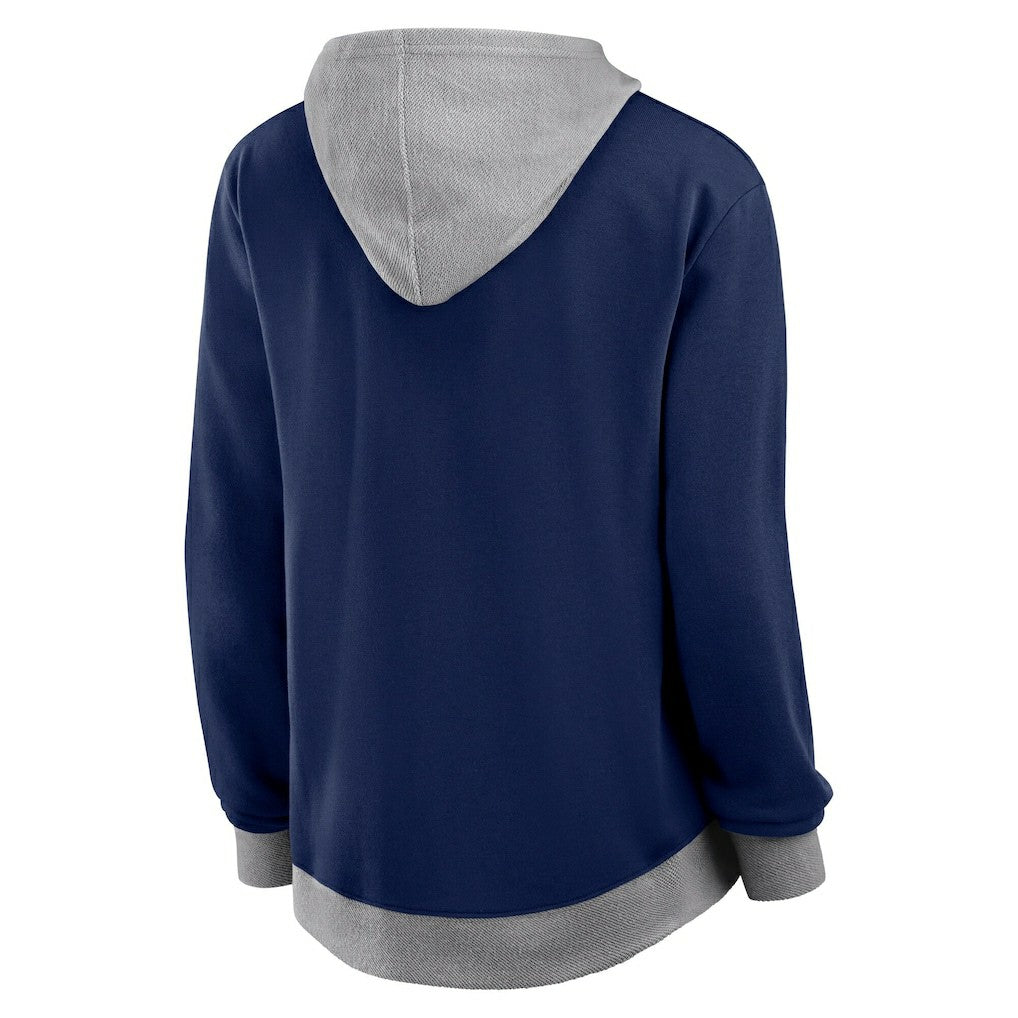 Dallas Cowboys Logo Athletic Women's Hit It French Terry Full-Zip Hoodie Navy | NFL