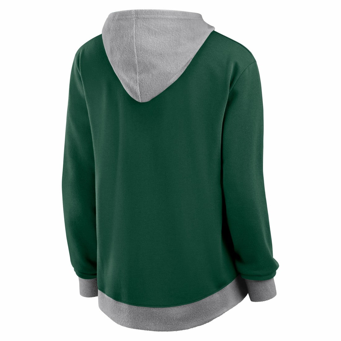 Green Bay Packers Logo Athletic Women's Hit It French Terry Full-Zip Hoodie Green | NFL