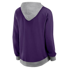 Baltimore Ravens Logo Athletic Women's Hit It French Terry Full-Zip Hoodie Purple | NFL