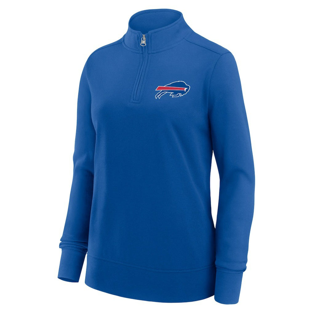 Buffalo Bills Logo Athletic Women's Velocity Quarter-Zip Jacket Royal | NFL