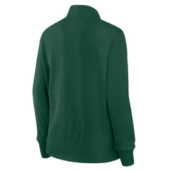 Green Bay Packers Logo Athletic Women's Velocity Quarter-Zip Jacket Green | NFL