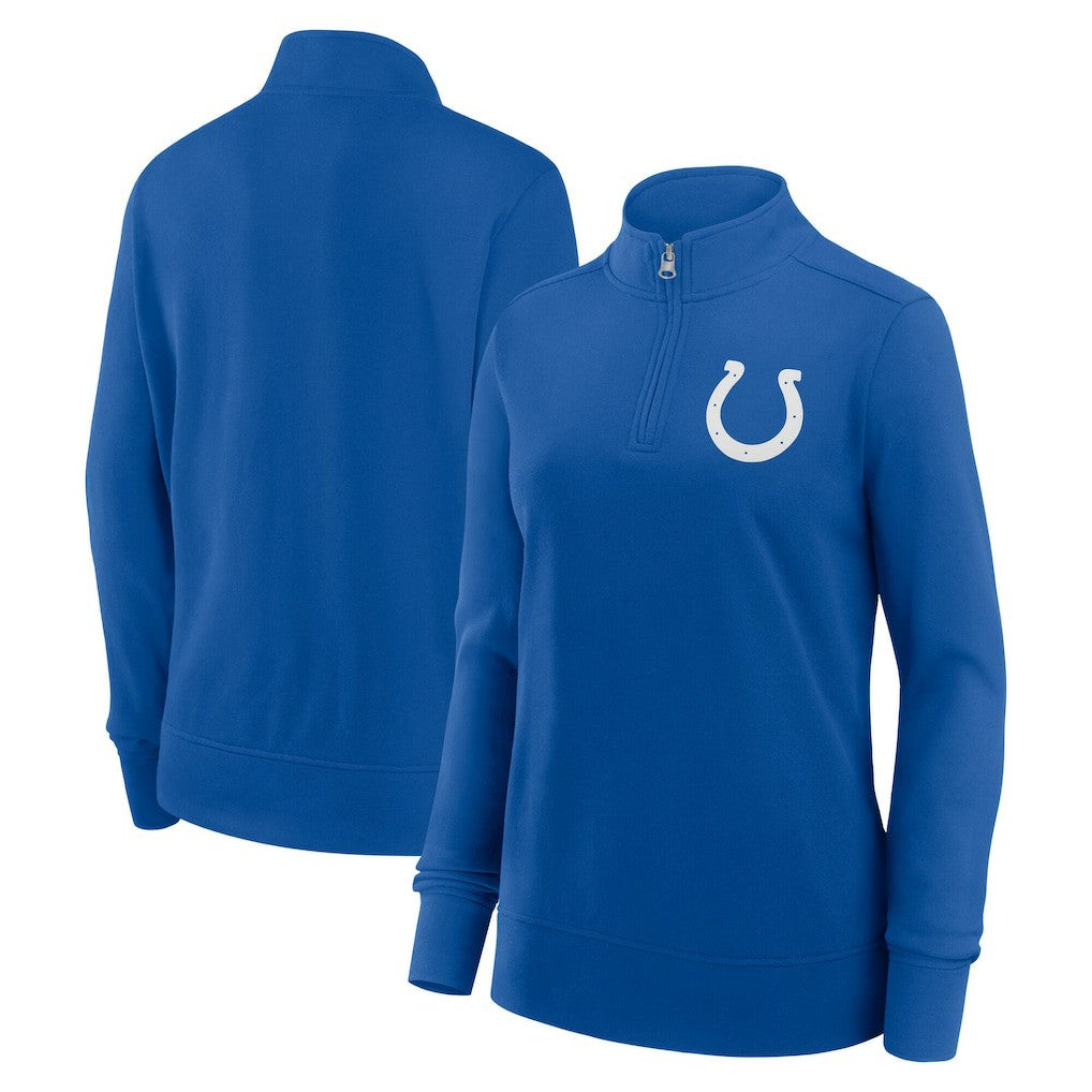 Indianapolis Colts Logo Athletic Women's Velocity Quarter-Zip Jacket Royal | NFL