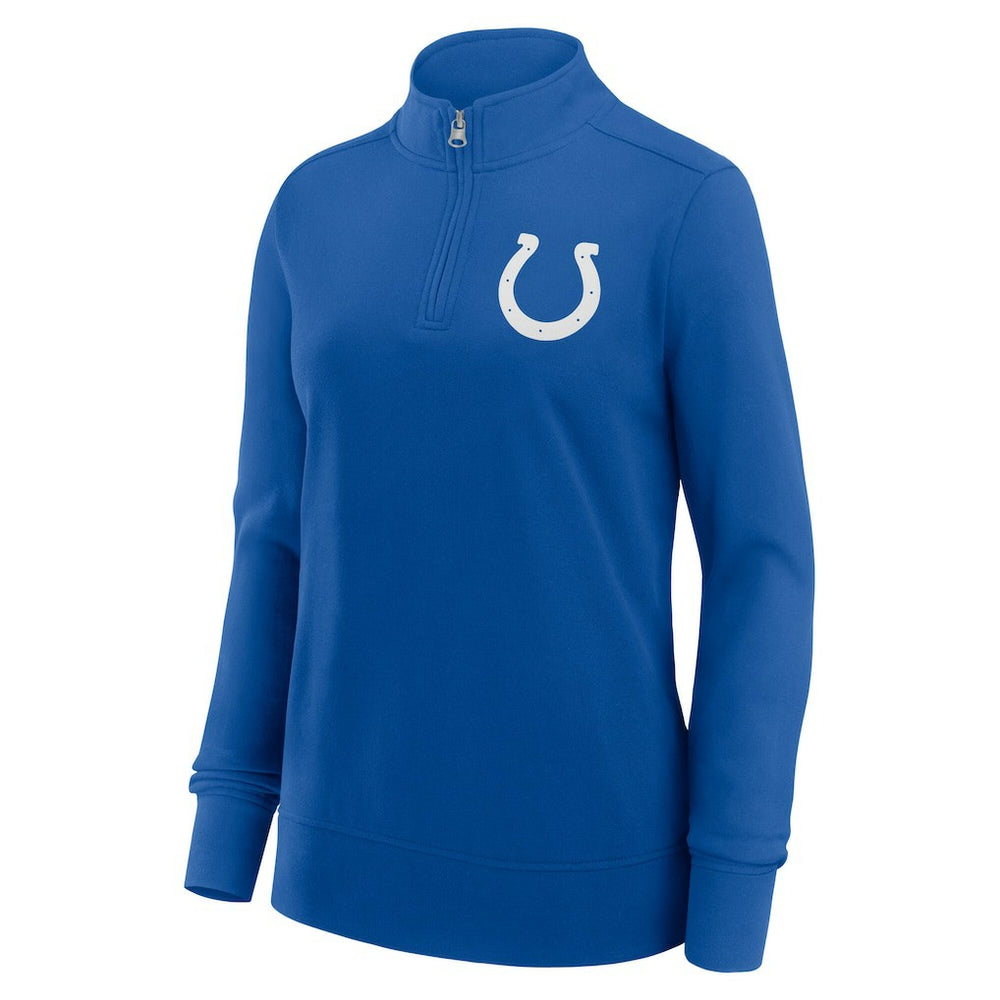 Indianapolis Colts Logo Athletic Women's Velocity Quarter-Zip Jacket Royal | NFL
